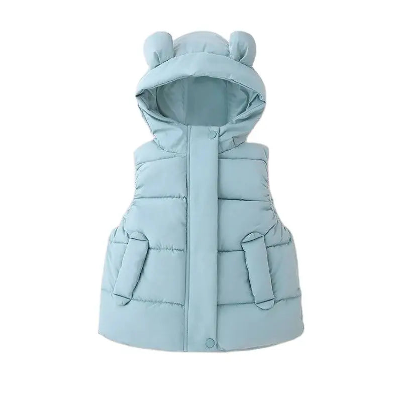 Mini Fashion™ - Lämmin ja trendikäs - Hupullinen toppaliivi