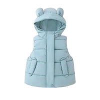 Thumbnail for Mini Fashion™ - Lämmin ja trendikäs - Hupullinen toppaliivi