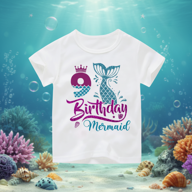 Birthday Graphic Tee – Söpö ja kevyt – Lasten syntymäpäivä-T-paita