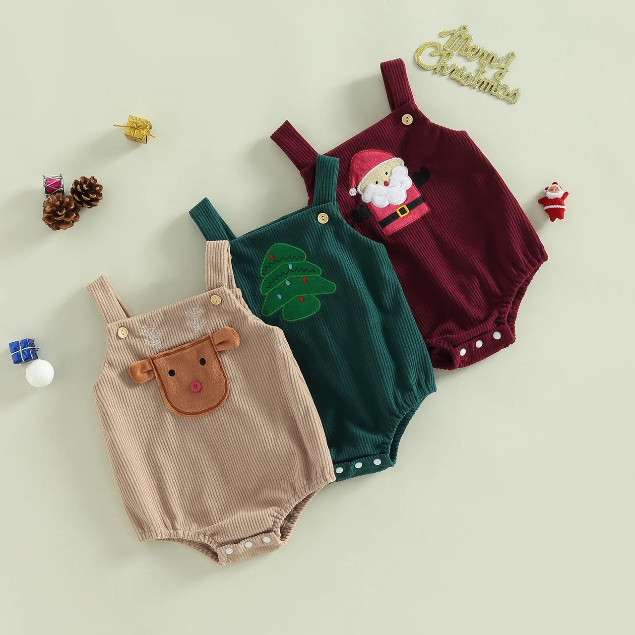 Mini Fashion™ - Söpö jouluinen malli - Jouluinen vauvan body