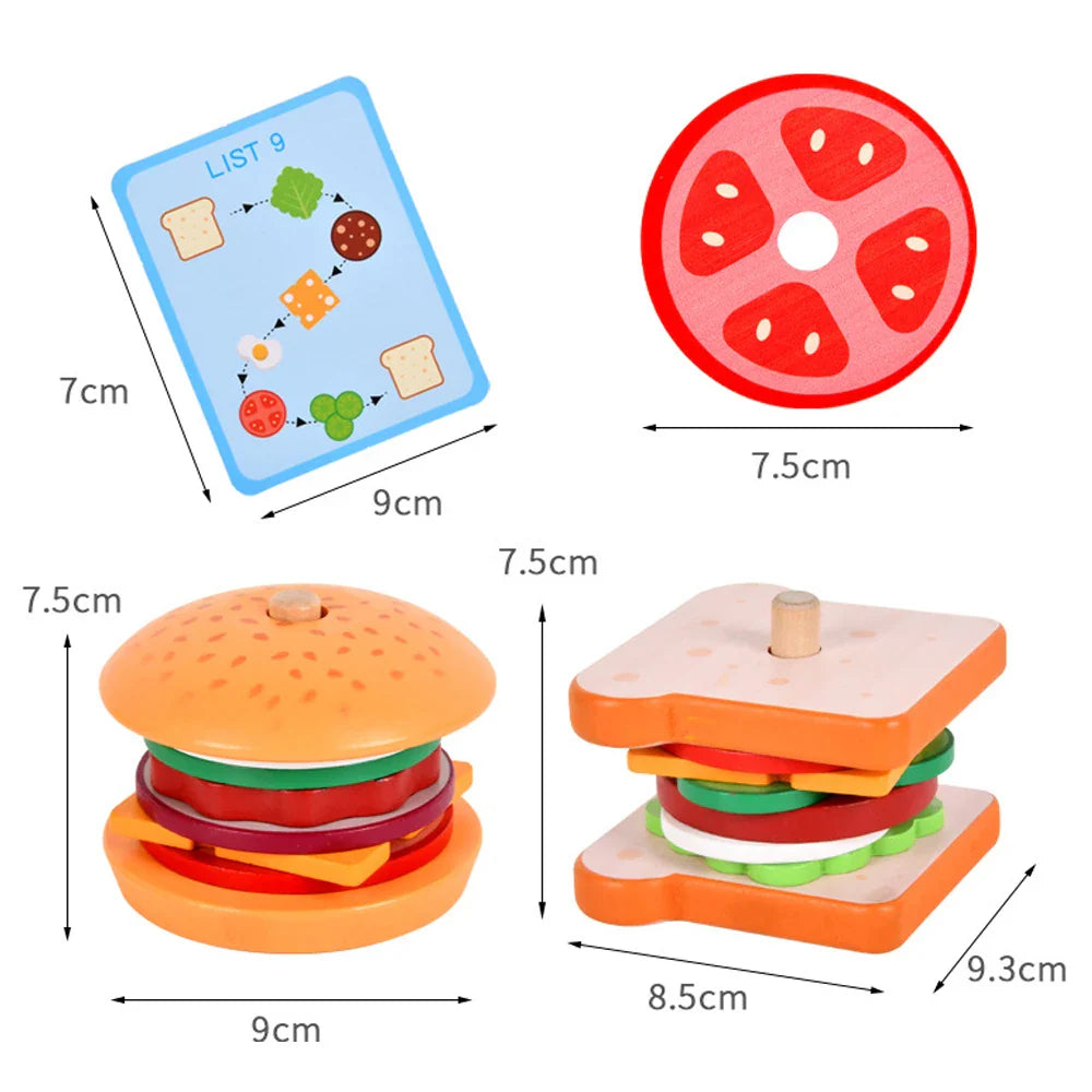 Woods™ - Maukas pinoaminen - Sandwich rakennuslelut