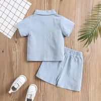 Thumbnail for Mini Fashion™ – Kova & tyylikäs - puuvillainen vauvan asu
