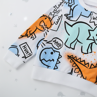 Thumbnail for Kids Dinosaur Sweatshirt – Mukavuus ja tyyli – Dino-lasten villapaita