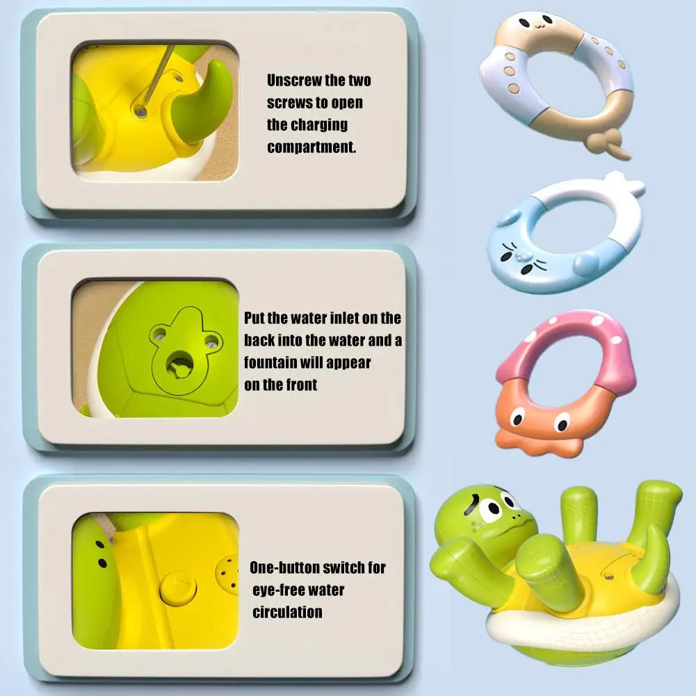 Water Turtle™ – Hauskanpitoa kylvyssä - Kilpikonna suihkulähde