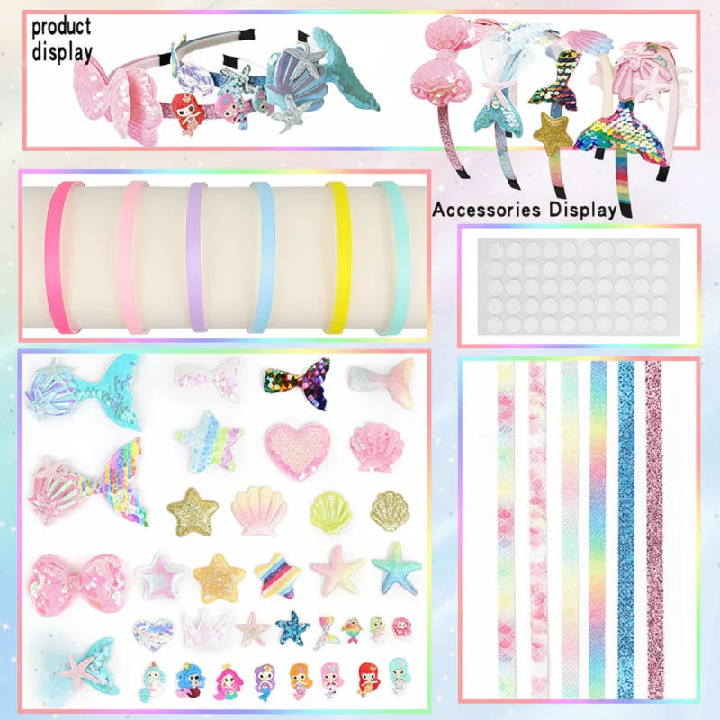 DIY Headband Making Kit – Luova ja leikkisä – hiuspanta-asustepaketti