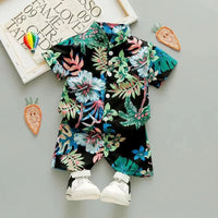 Thumbnail for Mini Fashion™ - Raikas & iloinen - Kukkainen poikien setti