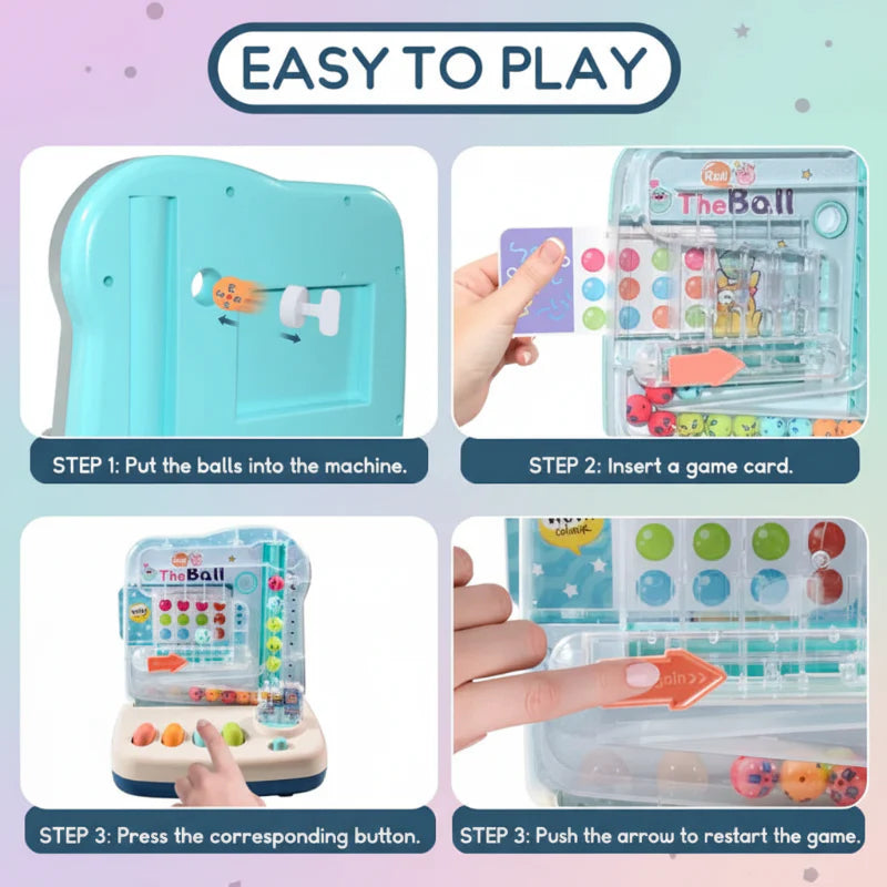 Montessori Math Track Game – Oppiminen ja logiikka – Pallorata-peli