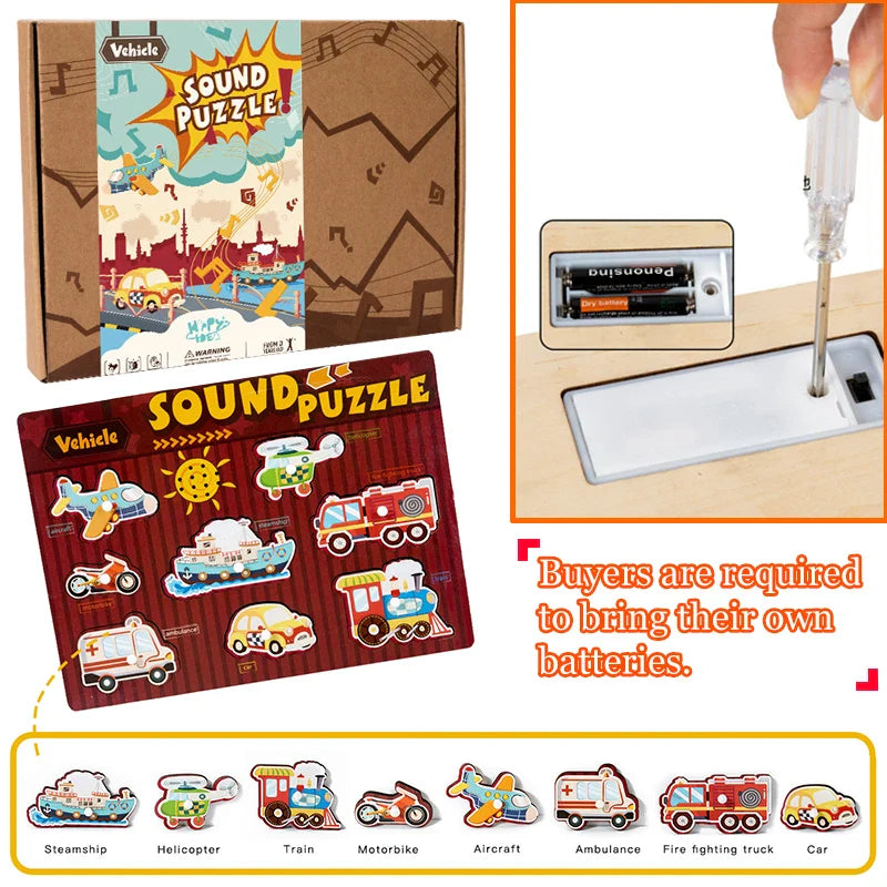 Sound Matching Game™ – Kuuntele & löydä – Opettavainen palapeli