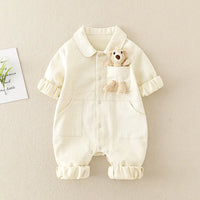 Thumbnail for Mini Fashion™ - Mukava & tyylikäs - Denim jumpsuit vauvoille