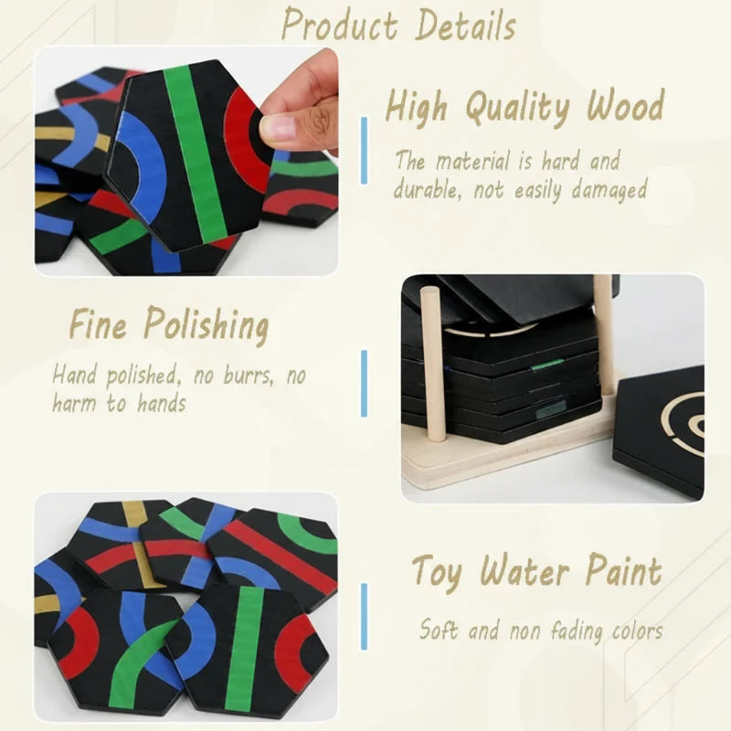 LogicStack – Älykäs ja opettavainen – Muotojen ja numeroiden lajittelupeli