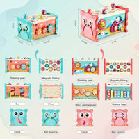 Thumbnail for Montessori Hammering Toy – Motoriset taidot ja oppiminen – 8-osainen leikkisetti