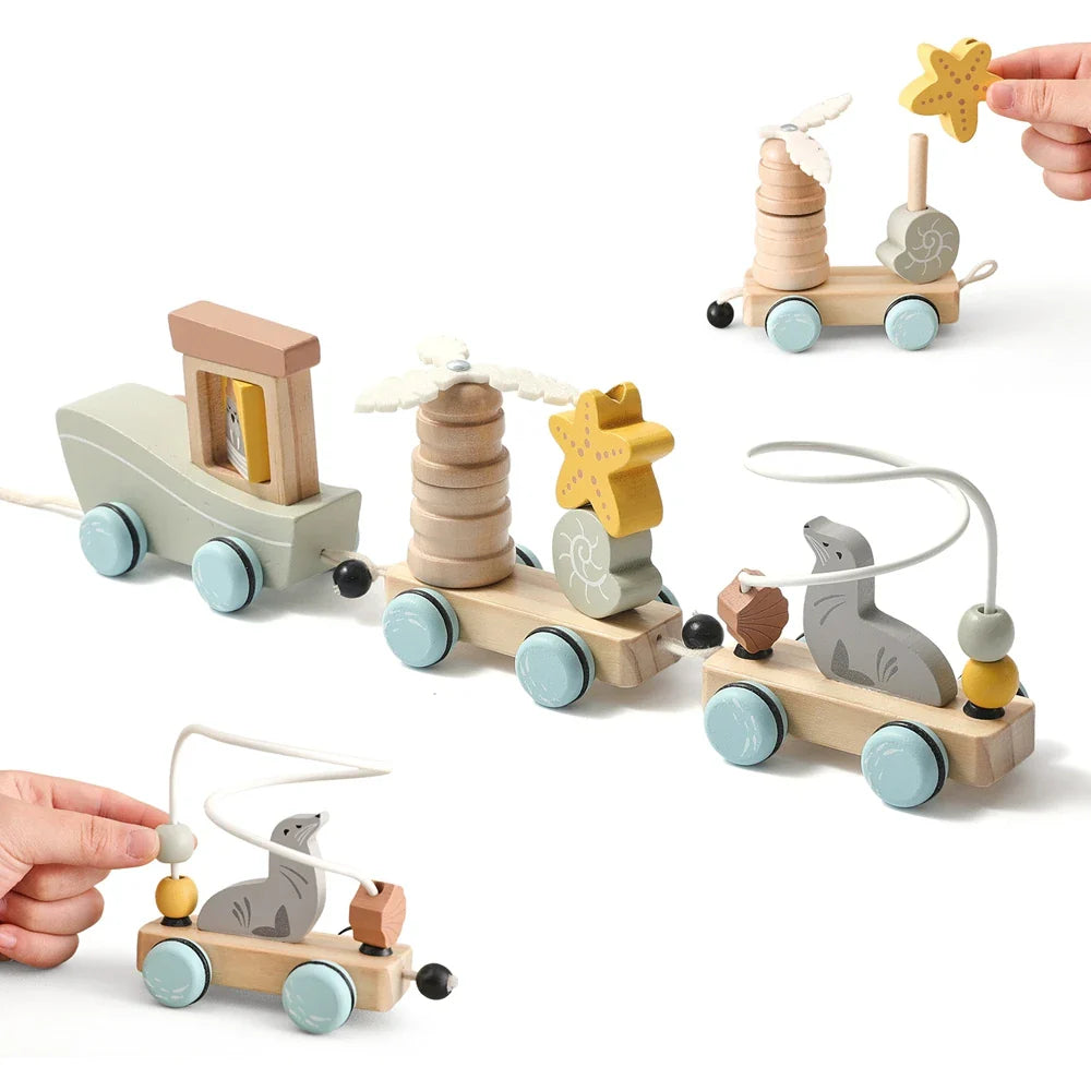 HappyTrain – Montessori & Fun – Puinen junasarja