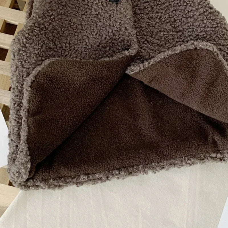 Mini Fashion™ - Lämmin ja söpö - Lasten pörröliivi