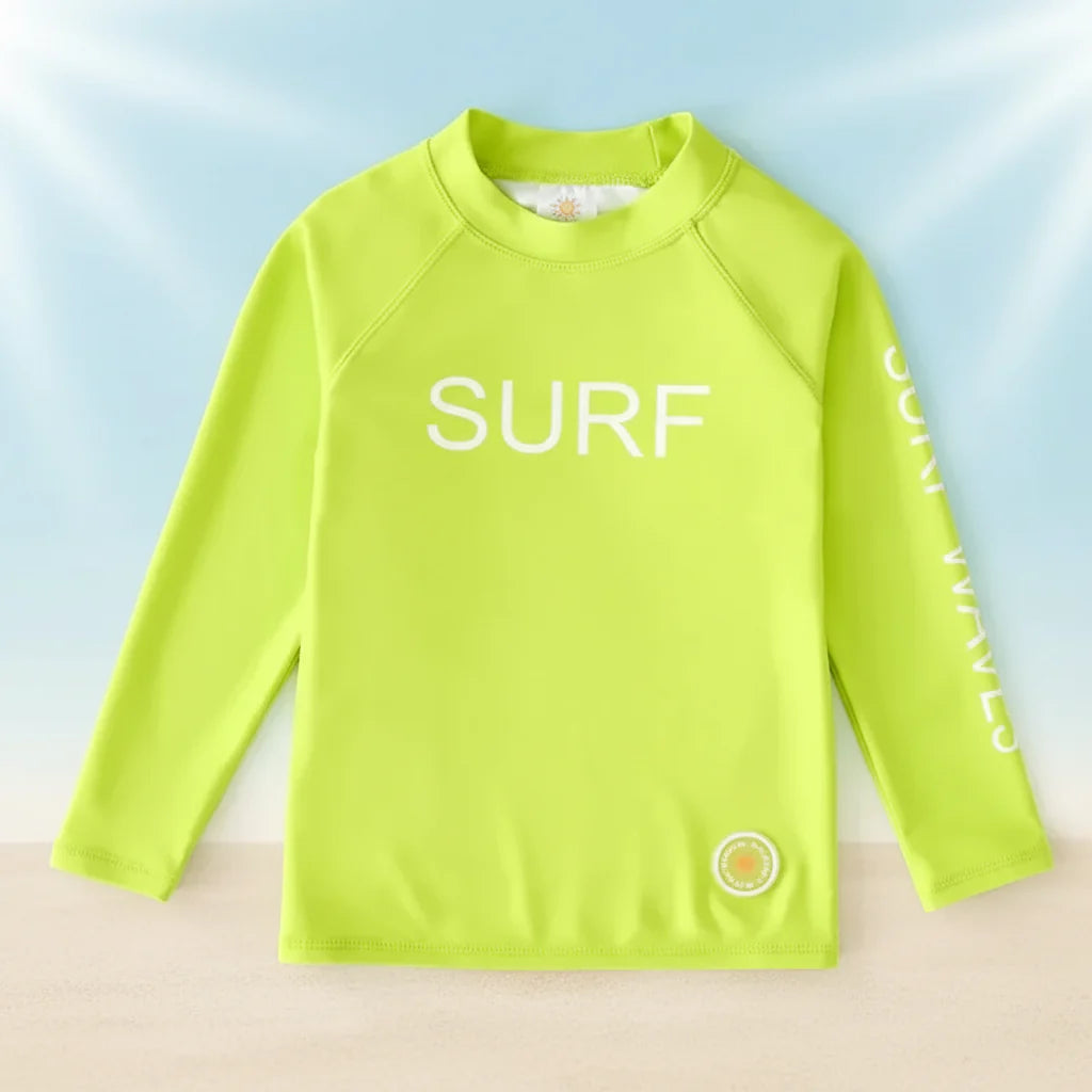 SunShield – Suojaava ja joustava – lasten pitkähihainen surffipaita, UPF 50+