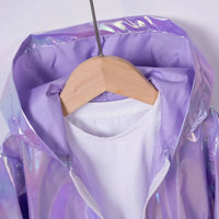 Thumbnail for LumiBreeze – Kiiltävä ja kevyt – Lasten sadetakki hupulla