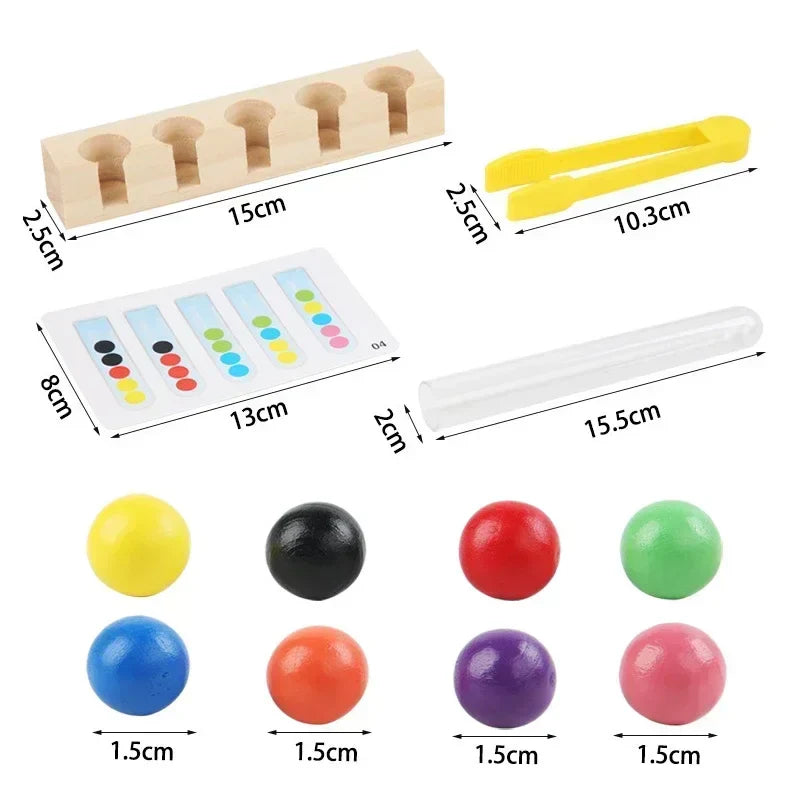 Tube Clip Beads™ - Pieni aivojumppa - Väritys & motoriset taidot peli