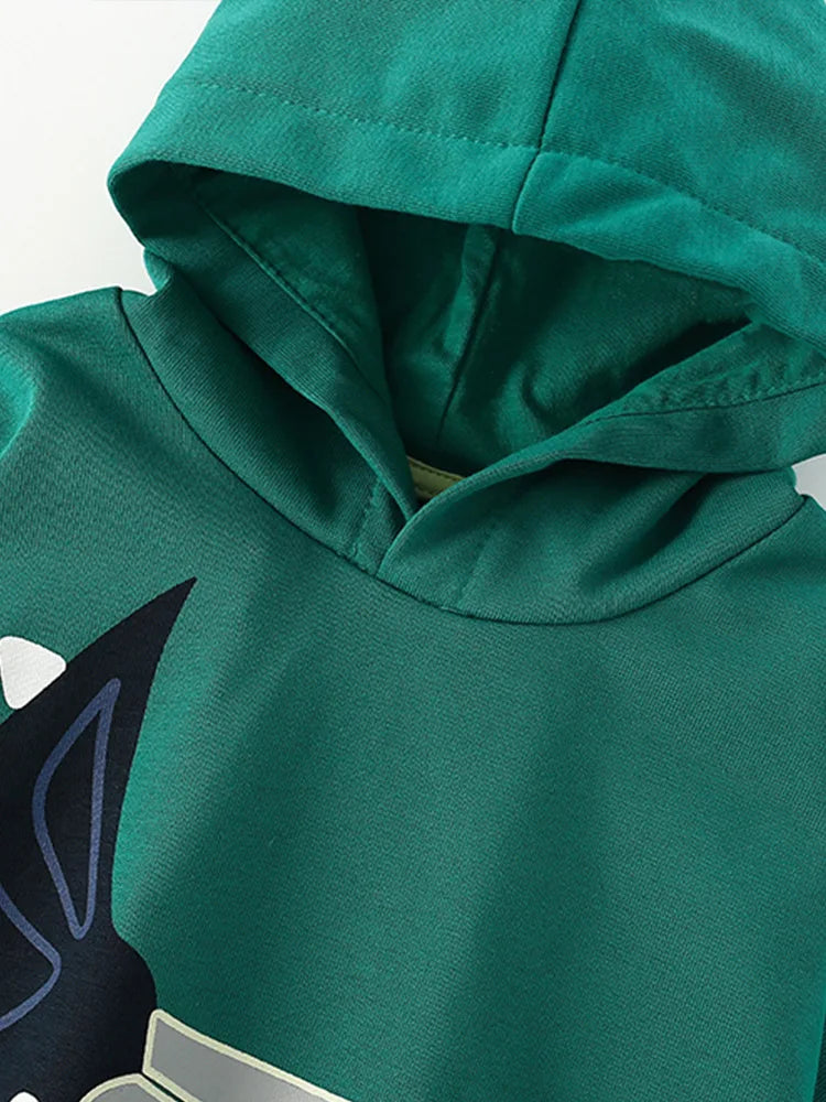 DinoStyle – Lämmin ja hengittävä – huppari, jossa Triceratops-kuvio