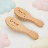 Thumbnail for Personalized Hairbrush – Pehmeä ja ainutlaatuinen – yksilöllinen vauvan hiusharjasetti