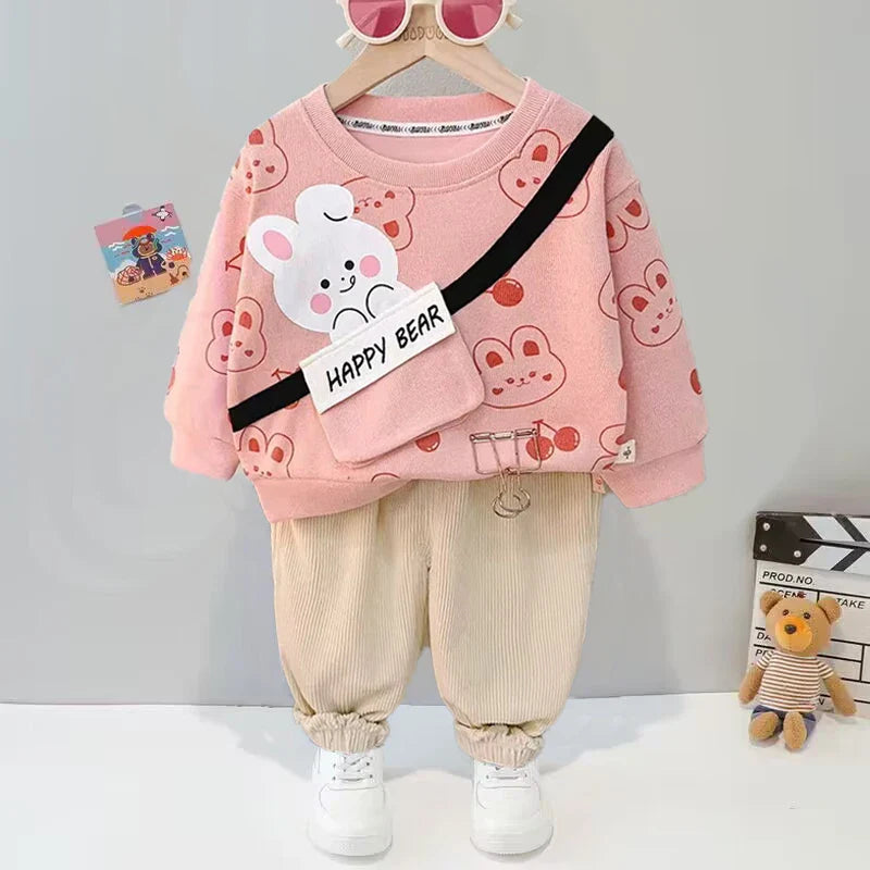 Mini Fashion™ - Söpö & mukava - Lasten oloasu (paita ja housut)