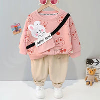 Thumbnail for Mini Fashion™ - Söpö & mukava - Lasten oloasu (paita ja housut)
