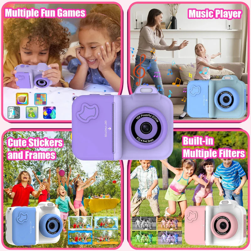 Instant Print Camera – Luova ja interaktiivinen – Instant-lastenkamera