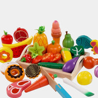 Thumbnail for MiniChef – Hauska ja luova – Puinen magneettinen keittiöleikkisetti