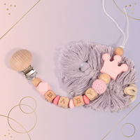 Thumbnail for Personalized Pacifier Chain – Turvallinen ja tyylikäs – yksilöllinen tutinpidike