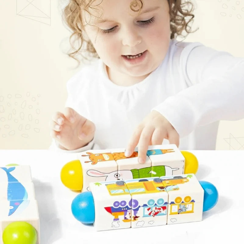 WoodiTurn – Opettavainen ja hauska – Pyörivä palapeli