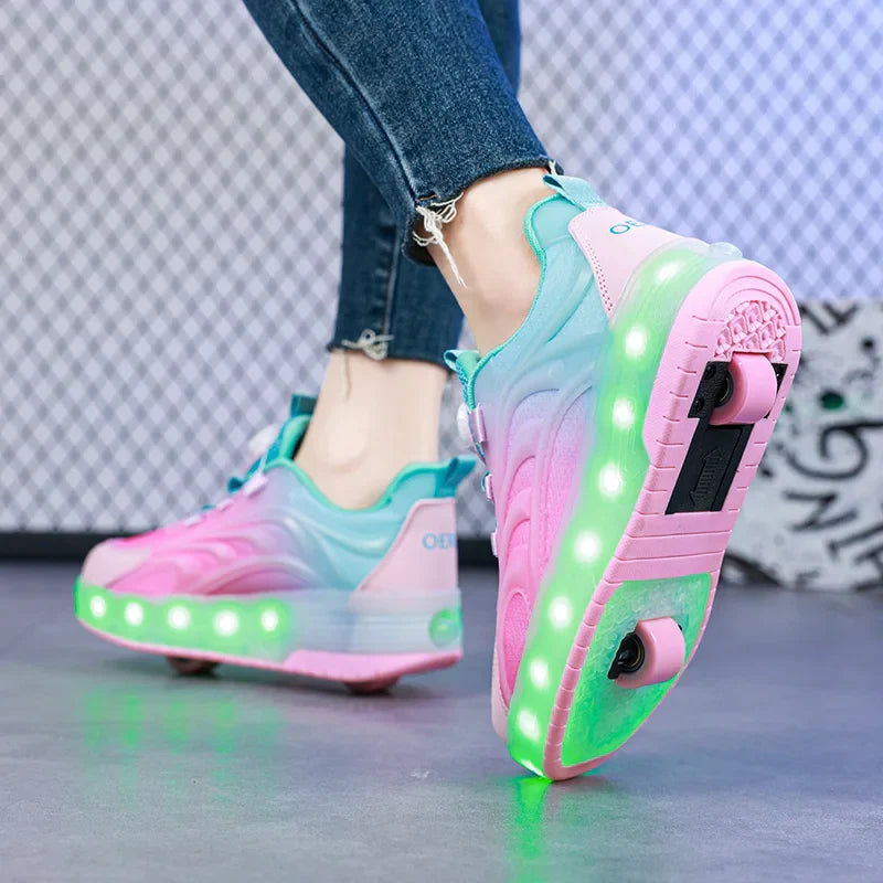Light-Up Skate Shoes – LED & mukavat – valaisevat rullasneakerit