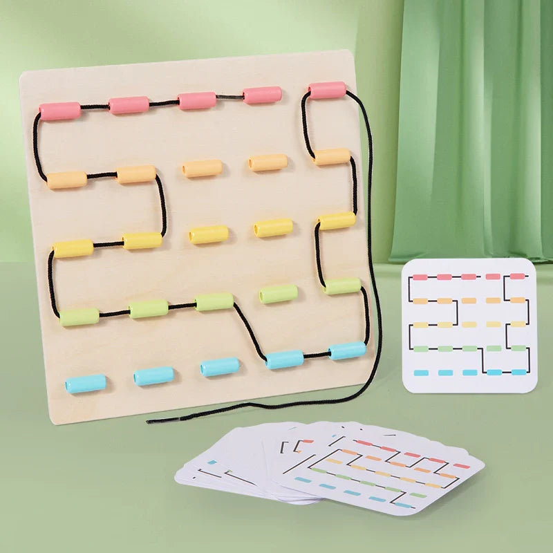 Tangle Toys™ - Solmiminen ja värittäminen - Naru lautapeli