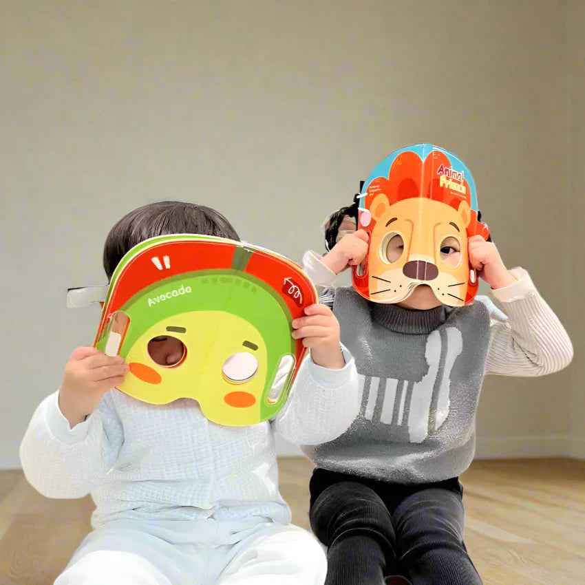 Mask Book™ – Vauva oppii ensivaikutelman - Kangasnaamio-kirja