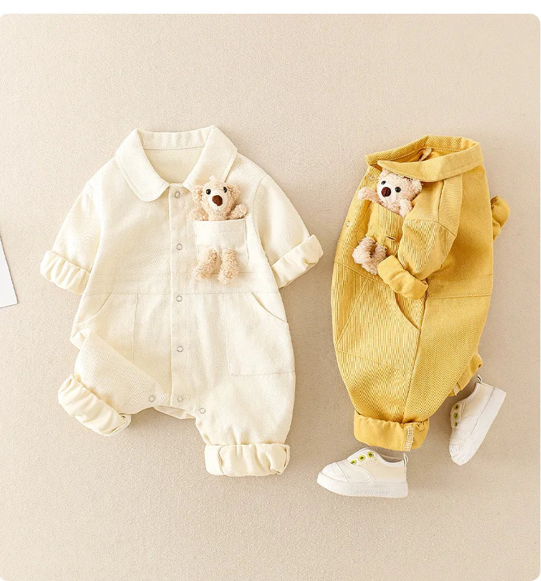 Mini Fashion™ - Mukava & tyylikäs - Denim jumpsuit vauvoille