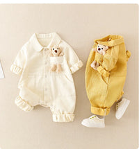 Thumbnail for Mini Fashion™ - Mukava & tyylikäs - Denim jumpsuit vauvoille