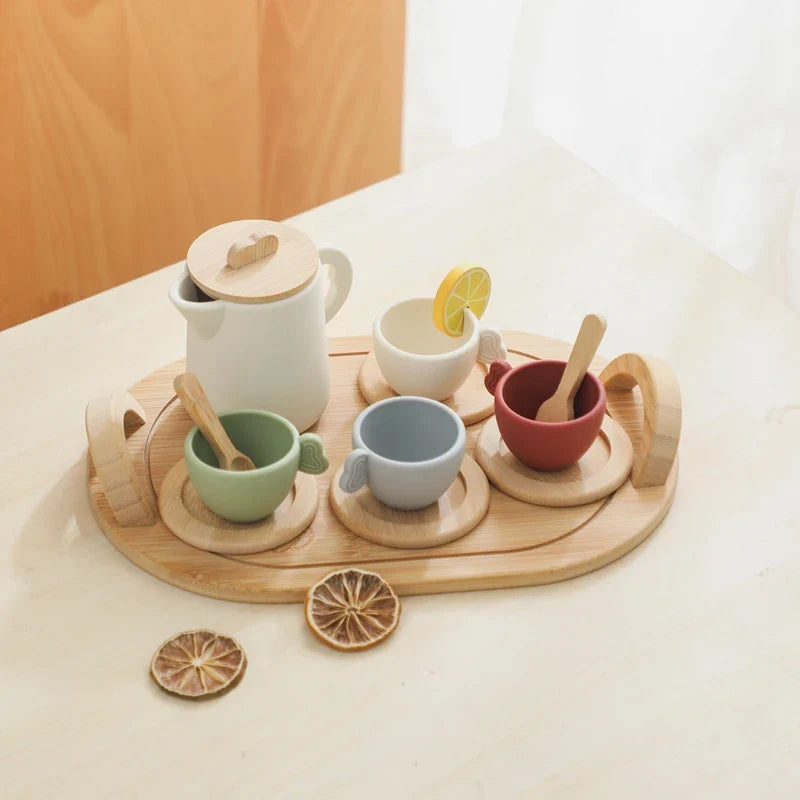Woods™ - Puu & silikoni - Lasten teesetti