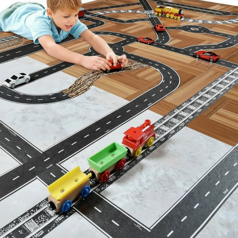 KidoTape – Värikäs ja kätevä – liikenneväylä tarrasetti