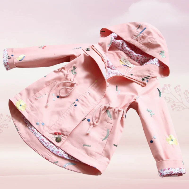 Girls Windbreaker Jacket – Kevyt ja tyylikäs – Lasten takki