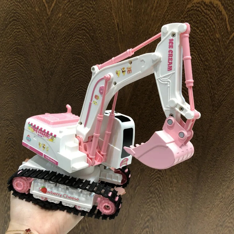 Pink Power Digger™ – Kaivurilelu tytöille - RC-kaivinkone