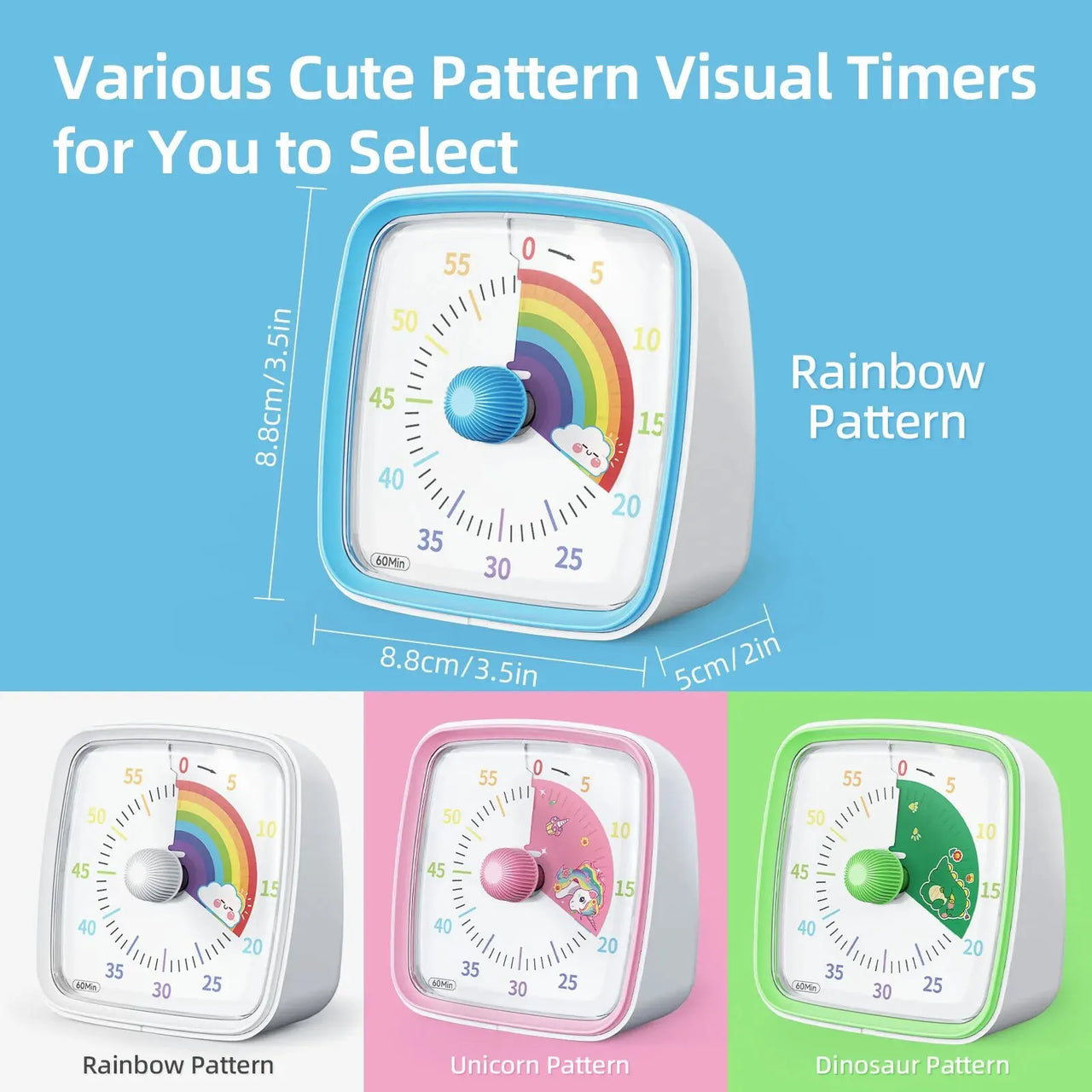Visual Timer – Värikäs & rauhallinen – Lasten ajastin