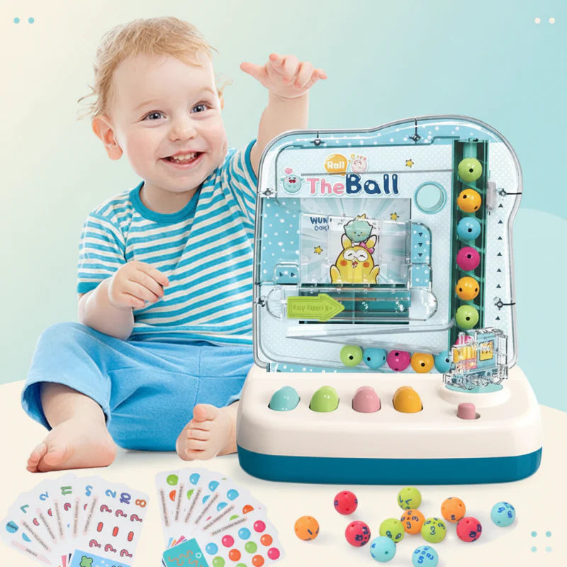 Montessori Math Track Game – Oppiminen ja logiikka – Pallorata-peli