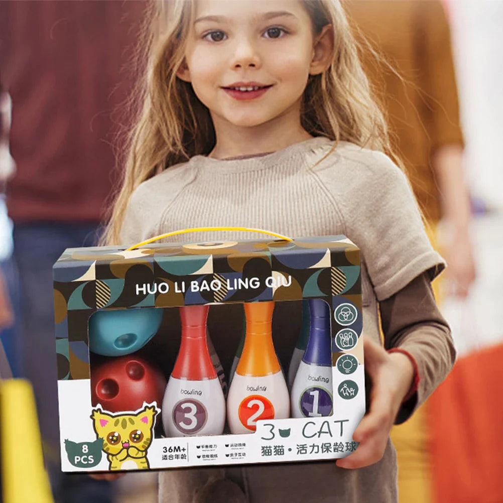 Mini Bowling Kit™ - Numerot & hauskanpito - Keilasetti