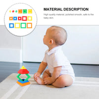 Thumbnail for Pyramid Stacking Blocks – Motoriset taidot ja luovuus – Palikkapino-setti