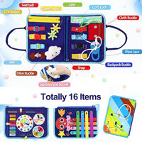 Thumbnail for 7-in-1 Busy Board – Motoriset taidot ja oppiminen – Aktiviteettitaulu