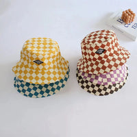 Thumbnail for Bucket Hat – Söpö ja suojaava – lasten ruudullinen hattu