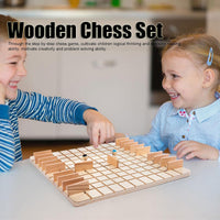 Thumbnail for Wooden Chess Puzzle Game – Strategia & ajattelu – Lautapeli