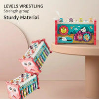 Thumbnail for Montessori Hammering Toy – Motoriset taidot ja oppiminen – 8-osainen leikkisetti