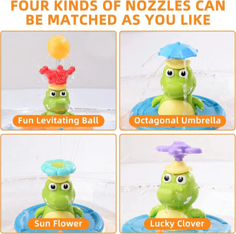 Light Up Crocodile Bath Toy – Interaktiivista & vesileikkejä – Krokotiililähde -kylpyhuonelelut