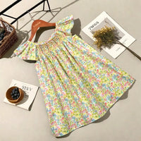 Thumbnail for Floral Dress – Kevyt ja ilmava – Tyttöjen hihallinen mekko