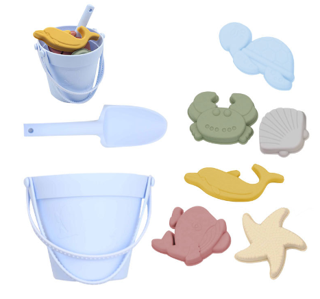 Silicone Beach Set™ - Hiekkaseikkailu -  Rantalelusetti
