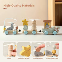 Thumbnail for HappyTrain – Montessori & Fun – Puinen junasarja