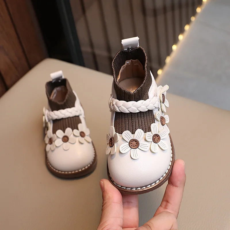 Mini Fashion™ - Söpöt kukat - Tyttöjen kengät